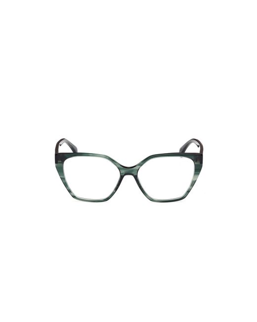 Max Mara Black Mm5085 098 Optical Frames Acetate Geometric Normal