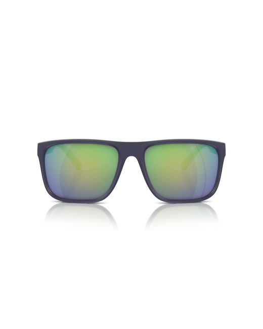FERRARI SCUDERIA Green Fz6002U 510/3R Sunglasses Injected Squared Normal Mirror for men
