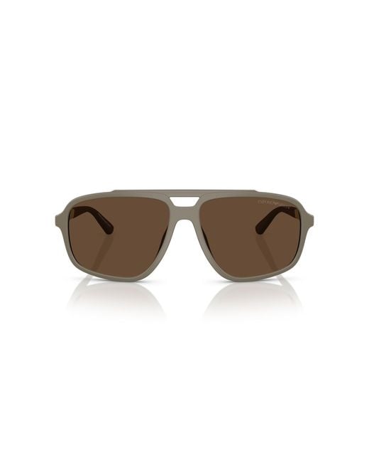 Emporio Armani Black Ea4236U 543773 Sunglasses Injected Pilot Normal for men