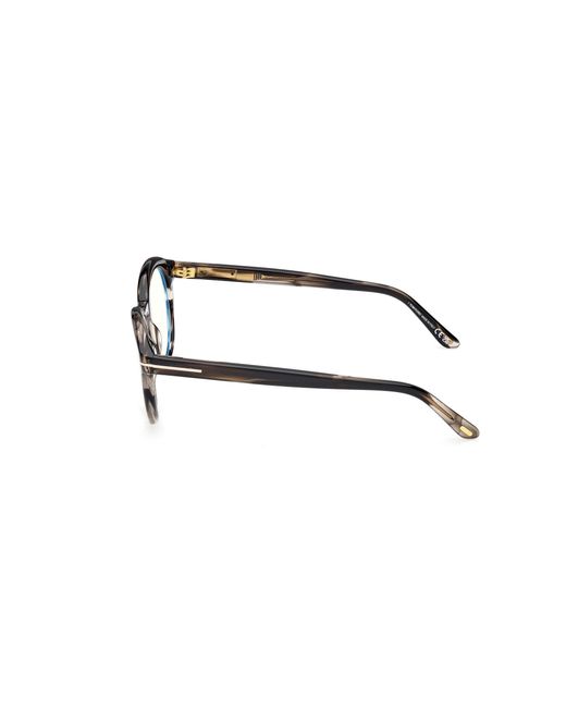 Tom Ford Black Ft6061-B 056 Optical Frames Acetate Round Normal