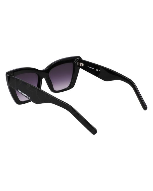 Karl Lagerfeld Black Kl6158S 001 Sunglasses Acetate Cat Eye Normal Normal