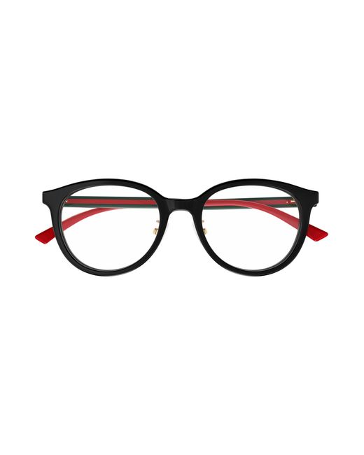 Gucci Black Gg1867Ok 004 Optical Frames Acetate Transparent Round