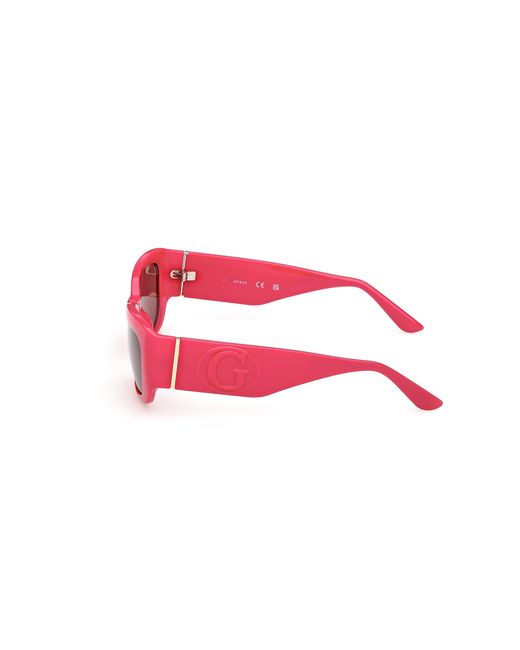 Guess Gu00253 72S Sunglasses Injected Bordeaux Squared Normal