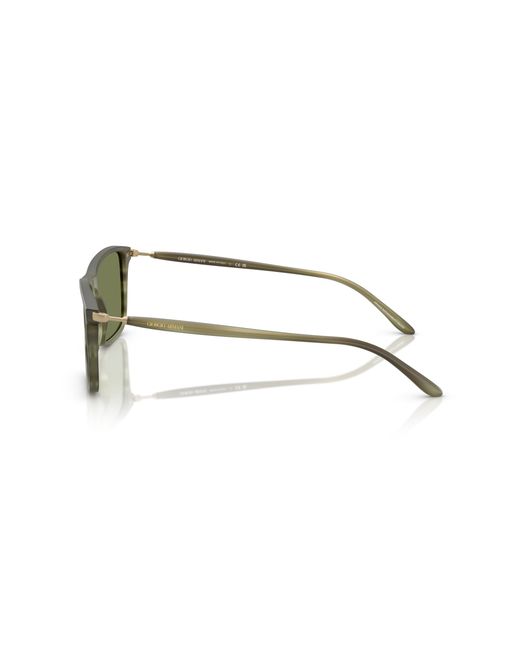 Giorgio Armani Green Ar8218 61682A Sunglasses Acetate Squared Normal for men
