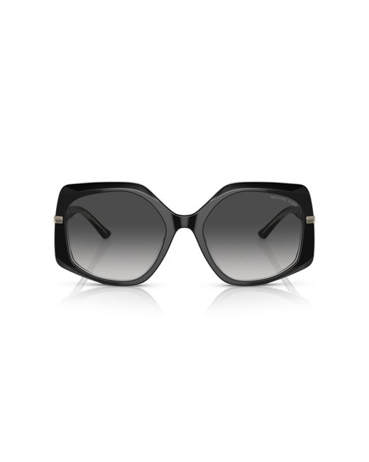 Michael Kors Black Mk2177 Cheyenne 31068G Sunglasses Acetate Geometric Normal Shaded