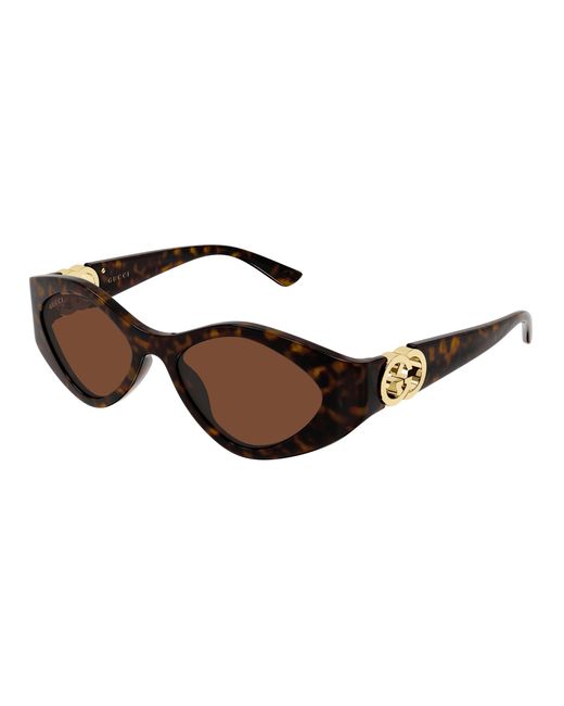 Gucci Black Gg2121S 003 Sunglasses Injected Geometric