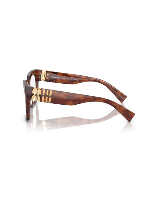 Miu Miu Black Mu 04Uv 11Q1O1 Optical Frames Acetate Squared Normal