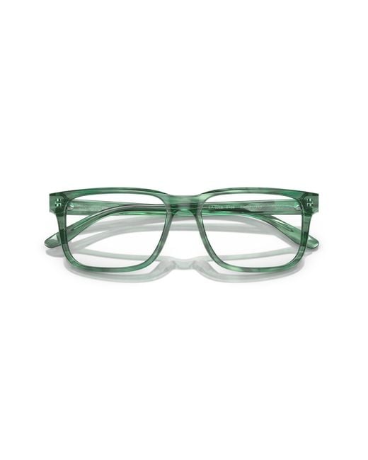 Emporio Armani Black Ea3218 5168 Optical Frames Acetate Squared for men