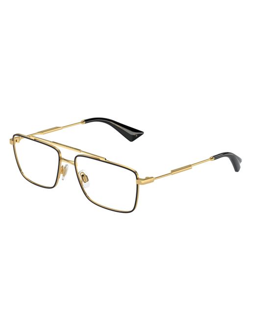 Dolce & Gabbana Black Dg1354 1311 Optical Frames Metal Transparent Squared Normal for men