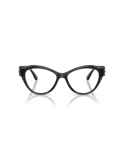 Swarovski Black Sk2057 1087 Optical Frames Injected Cat Eye Normal