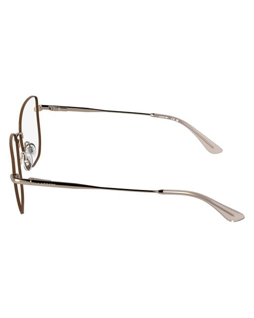 Lacoste Black L2323 714 Optical Frames Metal Squared Normal