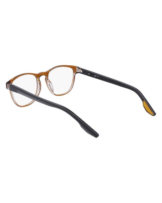Nike Black 7162 217 Optical Frames Recycled Pet Round Normal for men