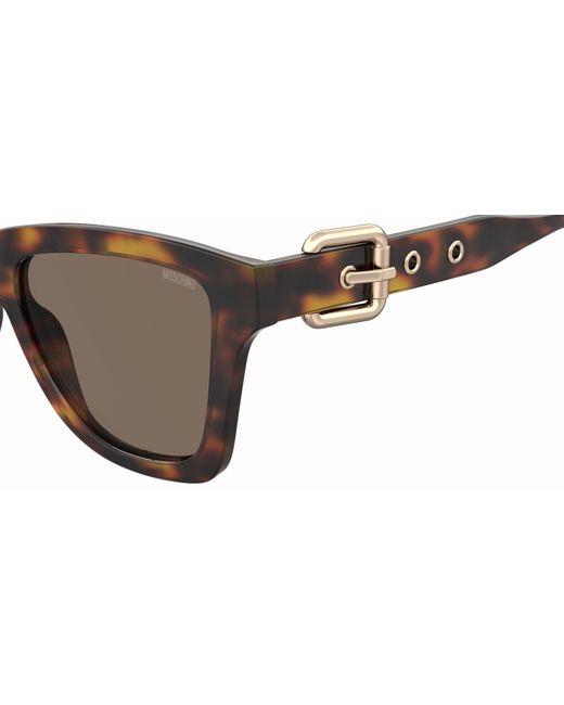 Moschino Black Mos131/S 086/70 Sunglasses Injected Butterfly Normal Shaded