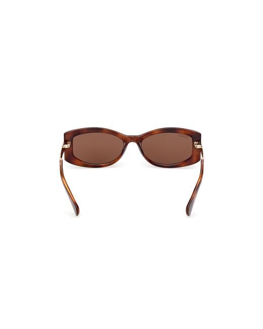 MAX&Co. Black Mo0144 52E Sunglasses Injected Squared Normal
