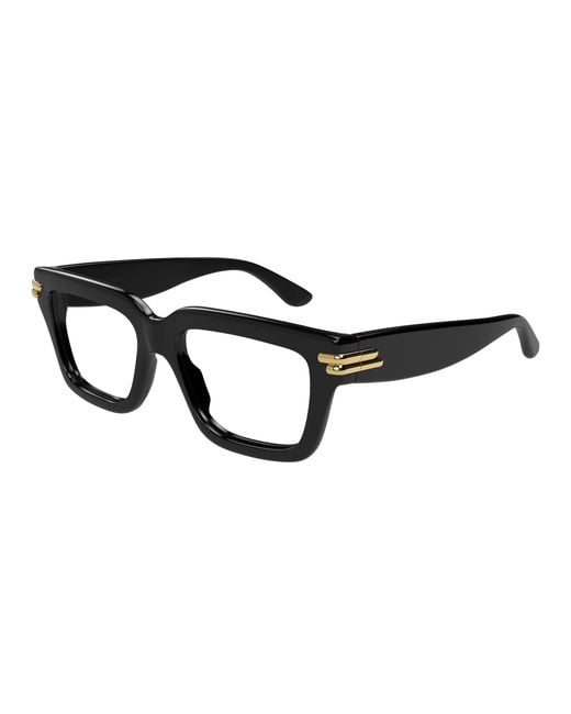 Bottega Veneta Black Bv1324O 001 Optical Frames Acetate Transparent Squared