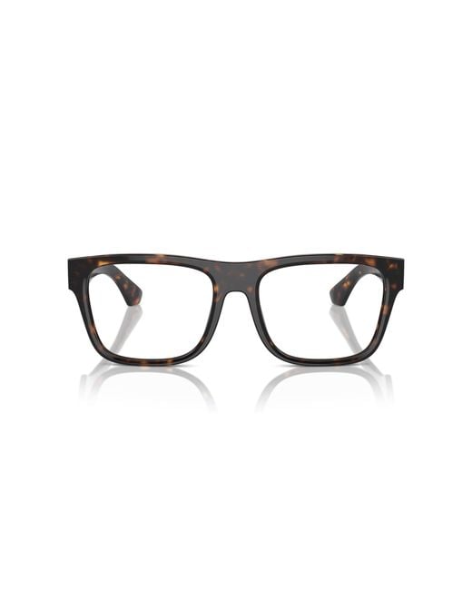 Burberry Black Be2411 3002 Optical Frames Acetate Transparent Squared Normal for men