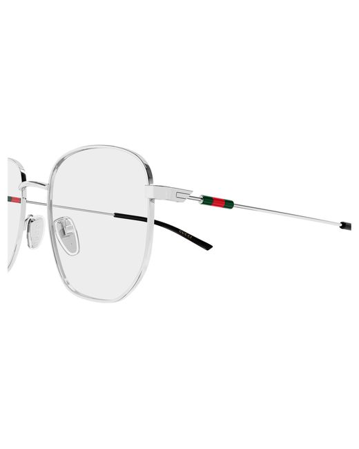 Gucci Black Gg2140Ok 002 Optical Frames Metal Transparent Round