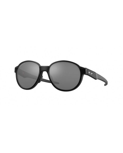 Oakley Black Oo4144 Coinflip 414403 Sunglasses Metal Round Polarized Prizm for men