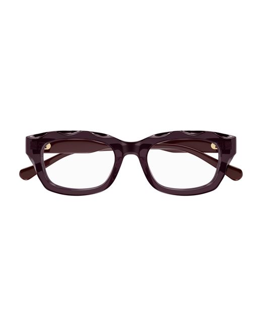 Chloé Black Ch0297O 006 Optical Frames Acetate Transparent Squared