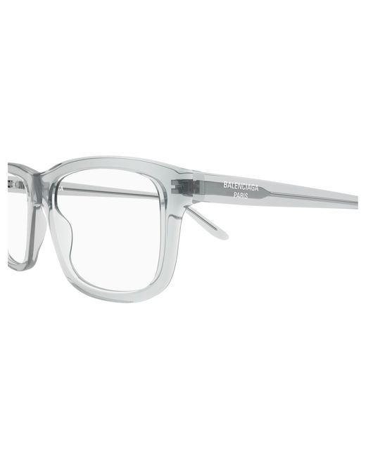 Balenciaga Black Bb0438O 005 Optical Frames Acetate Transparent Squared for men