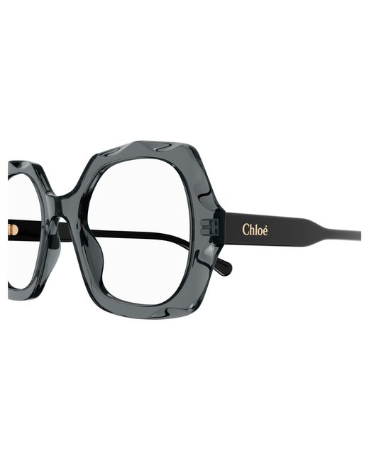 Chloé Black Ch0228O 002 Optical Frames Acetate Transparent Squared