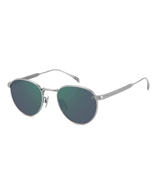 David Beckham Black Db 1142/S R81/Mt Sunglasses Titanium Round for men