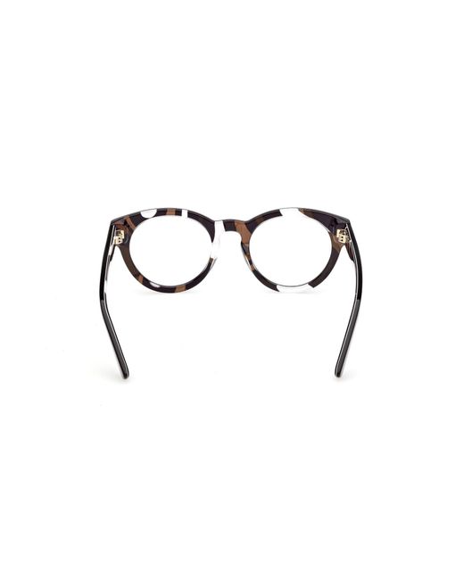 Emilio Pucci Black Ep5282 005 Optical Frames Acetate Round Normal