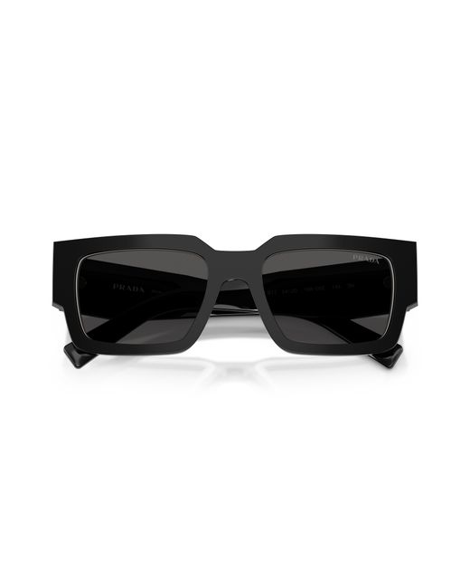 Prada Black Pr B17S 16K08Z Sunglasses Acetate Squared Normal for men
