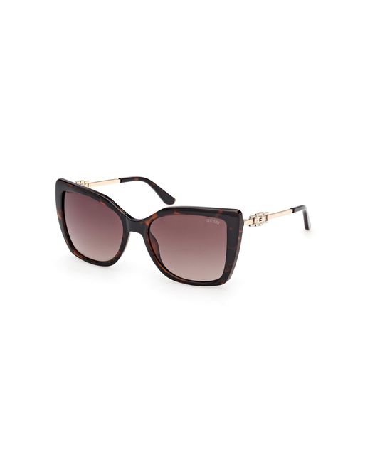 Guess Black Gu00266 52F Sunglasses Injected Squared Normal
