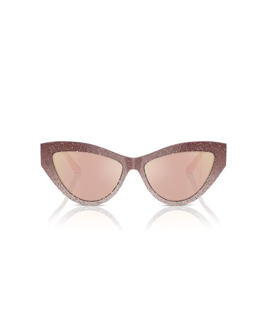 Jimmy Choo Black Jc5004 5047/Z Sunglasses Acetate Cat Eye Normal Mirror