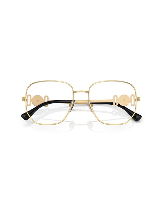 Versace Black Ve1283 1002 Optical Frames Metal Geometric Normal