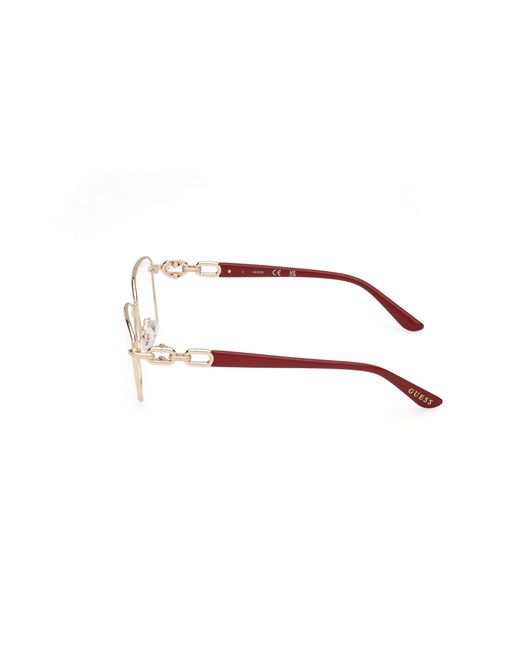 Guess Black Gu50179 032 Optical Frames Metal Squared Normal