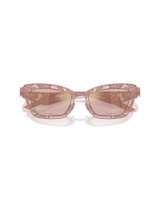 Dolce & Gabbana Black Dg2311 13651T Sunglasses Steel Cat Eye Mirrored