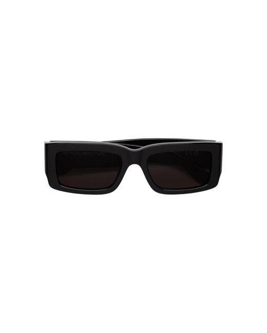 Retrosuperfuture Black 47X Notte Sunglasses Acetate Squared Normal
