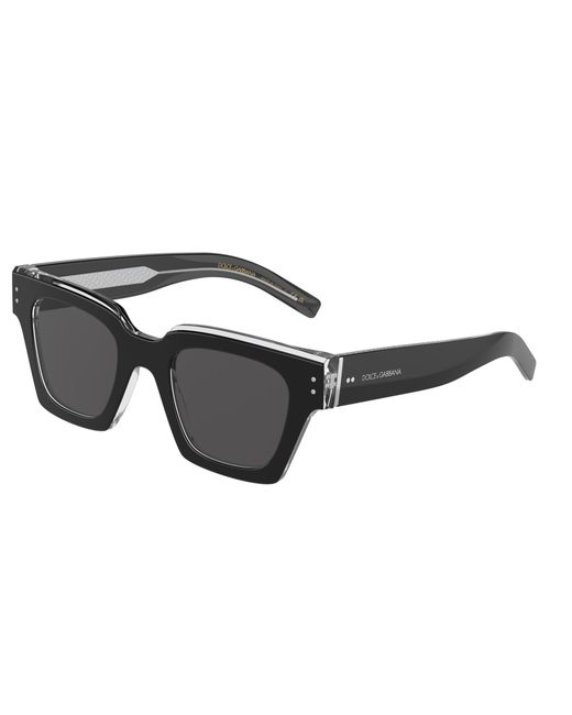 Dolce & Gabbana Black Dg4413 675/R5 Sunglasses Acetate Squared Normal for men