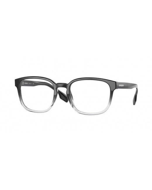 Burberry Black Be2344 Edison 3955 Optical Frames Acetate Transparent Squared Normal for men
