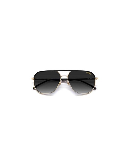 Carrera Black 304/S W97/9O Sunglasses Steel Geometric Shaded for men