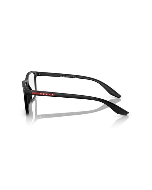 Prada Linea Rossa Black Ps 01Qv Dg01O1 Optical Frames Nylon Transparent Pillow Normal for men