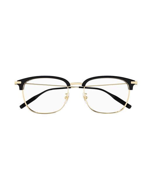 Montblanc Black Mb0316Oa 002 Optical Frames Acetate Transparent Squared for men