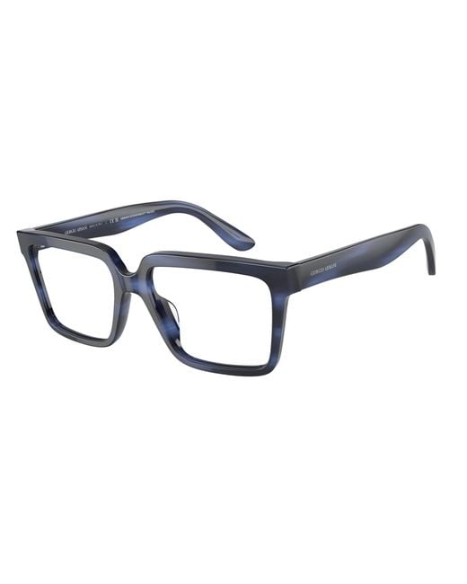 Giorgio Armani Black Ar7230U 5901 Optical Frames Acetate Transparent Squared Normal for men