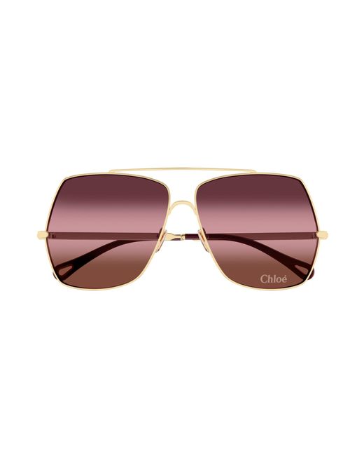 Chloé Black Ch0278S 003 Sunglasses Metal Squared