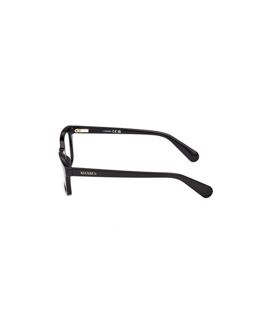 MAX&Co. Black Mo5212 005 Optical Frames Injected Squared Normal