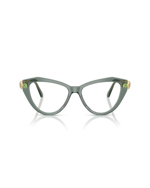 Swarovski Black Sk2047 1043 Optical Frames Acetate Cat Eye Normal