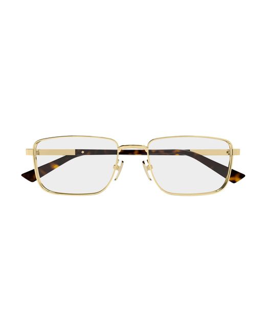 Gucci Black Gg1964O 002 Optical Frames Metal Transparent Squared for men