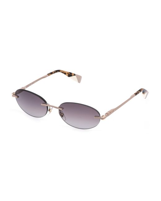 Furla Black Sfub29 08F9 Sunglasses Metal Geometric Normal Nuanced
