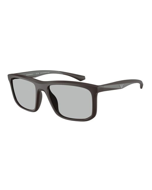 Emporio Armani Black Ea4234U 618687 Sunglasses Injected Squared Normal for men
