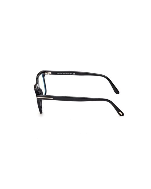 Tom Ford Black Ft6080-B 001 Optical Frames Acetate Squared Normal for men