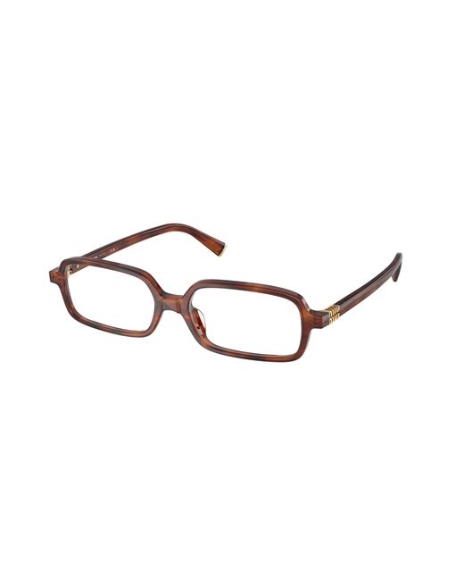 Miu Miu Black Mu 01Yv 26E1O1 Optical Frames Acetate Squared Normal