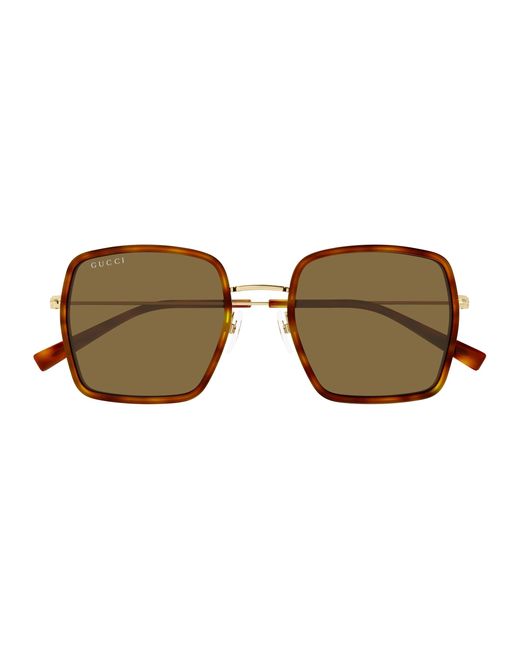 Gucci Black Gg1848S 002 Sunglasses Injected Squared