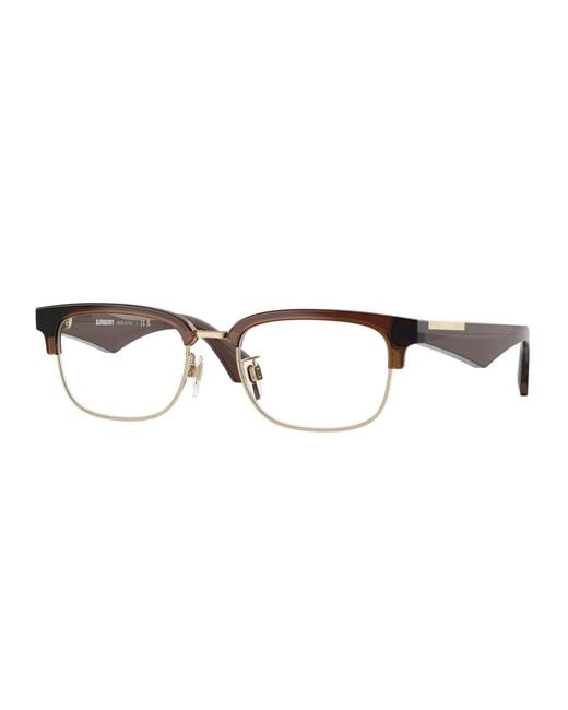 Burberry Black Be2424D 4116 Optical Frames Injected Transparent Squared Normal for men